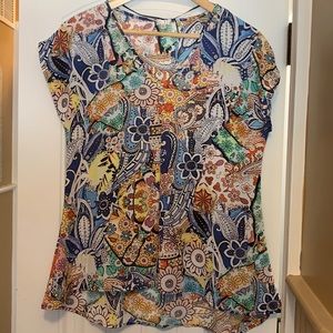 Spense Floral Short Sleeve Blouse